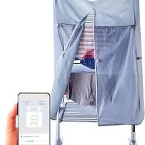 BOXED NEO SMART WIFI INDOOR ELECTRIC 3 TIER AIRER FOLDING FOLDABLE FREESTANDING LAUNDRY CLOTHES PORTABLE CLOTH HEAT HEATED RACK DRYER (1 BOX)