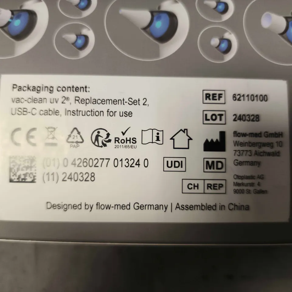 FLOW-MED VAC-CLEAN UV 2 MEDICAL APPLIANCE