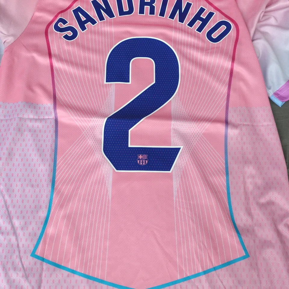 NIKE FC BARCELONA 2025-2026 LIMITED EDITION JERSEY SIZE MEDIUM - SANDRINHO NUMBER 2