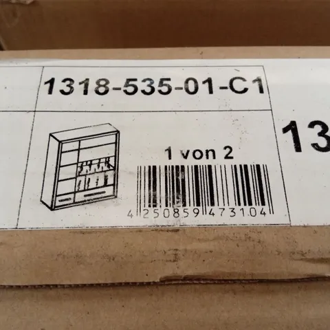 BRAND NEW BOXED TRENDTEAM DISPLAY CABINET (2 BOXES)