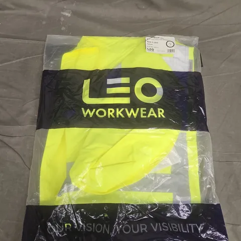 BAGGED LEO WORKWEAR CLOVELLY BREATHABLE EXECUTIVE ANORAK IN YELLOW (A04-Y-LEO) - SMALL