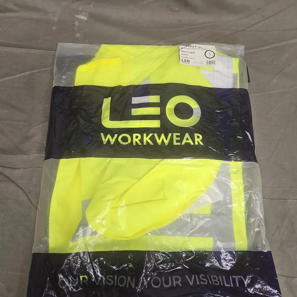 BAGGED LEO WORKWEAR CLOVELLY BREATHABLE EXECUTIVE ANORAK IN YELLOW (A04-Y-LEO) - SMALL