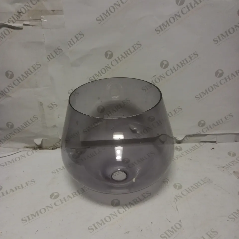 LAURA ASHLEY RYE PENDANT SMOKED GLASSIPOLISHED NICKEL 