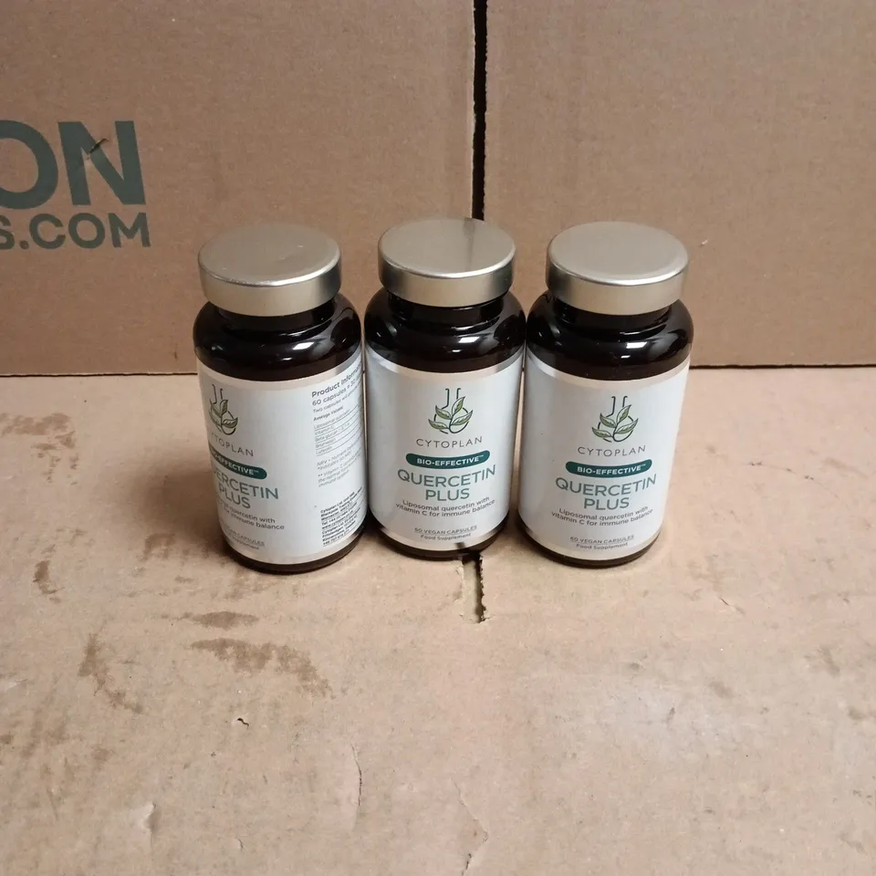 3 X CYTOPLAN QUERCETIN PLUS WITH VIT C 60 VEGAN CAPSULES
