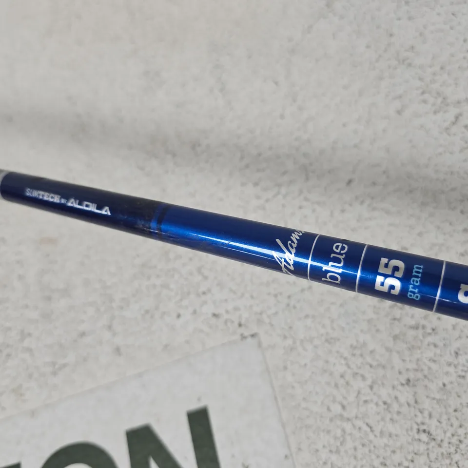 ADAMS BLUE GOLF DRIVER WITH ALDILA SUNTECH SHAFT, 55G, S FLEX