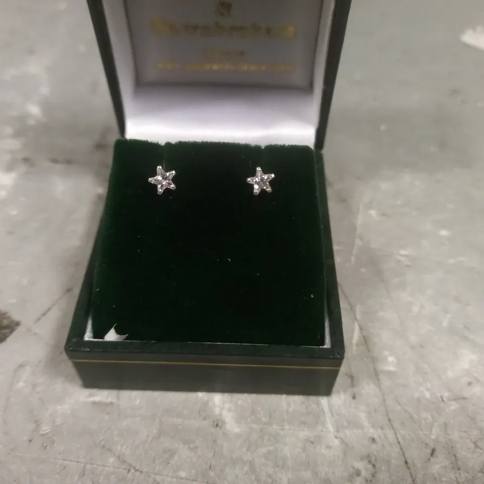 APPROXIMATELY 81 PAIRS OF KINGSLEY RYAN UNBOXED CZ STAR EAR STUD 3 - 6MM STERLING SILVER