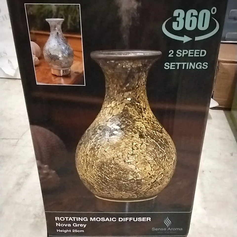 SENSE AROMA ELECTRIC ROTATING MOSAIC DIFFUSER NOVA GREY