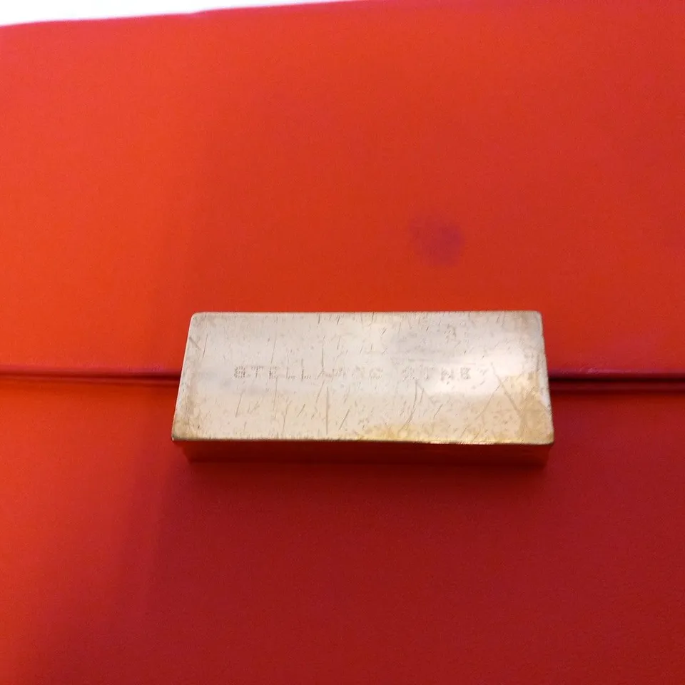 STELLA MCCARTNEY RED VEGAN LEATHER ENVELOPE CLUTCH BAG