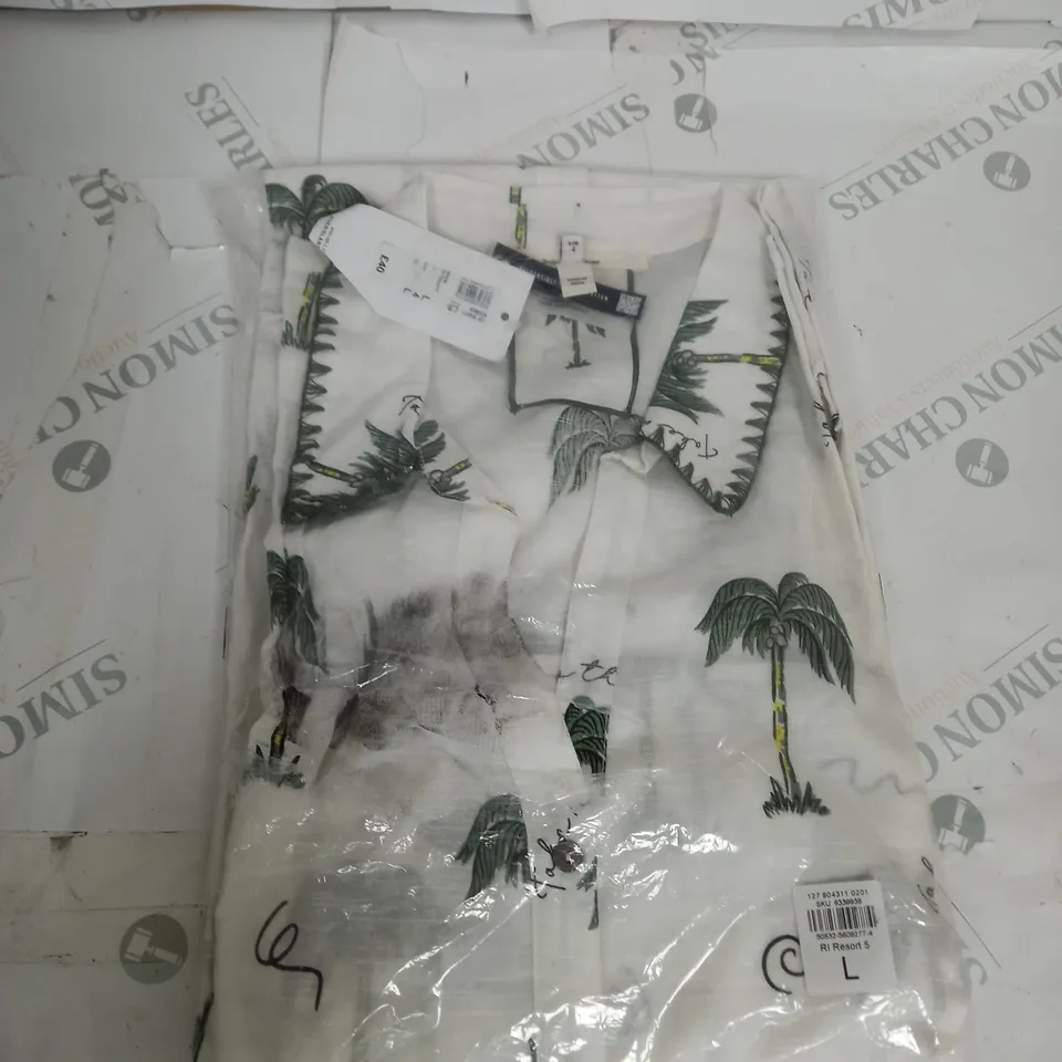 BAGGED RIVER ISLAND POOL SIDE SHIRT SIZE L