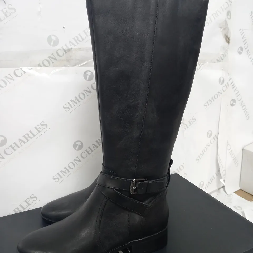 NATURALIZER BLACK HIGH BOoT - UK 6 - BOXED 