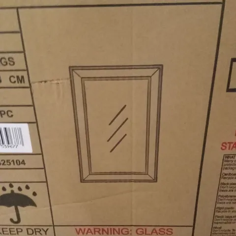 BOXED ANTIQUE BEVEL MIRROR - 90cm x 60cm (1 BOX)