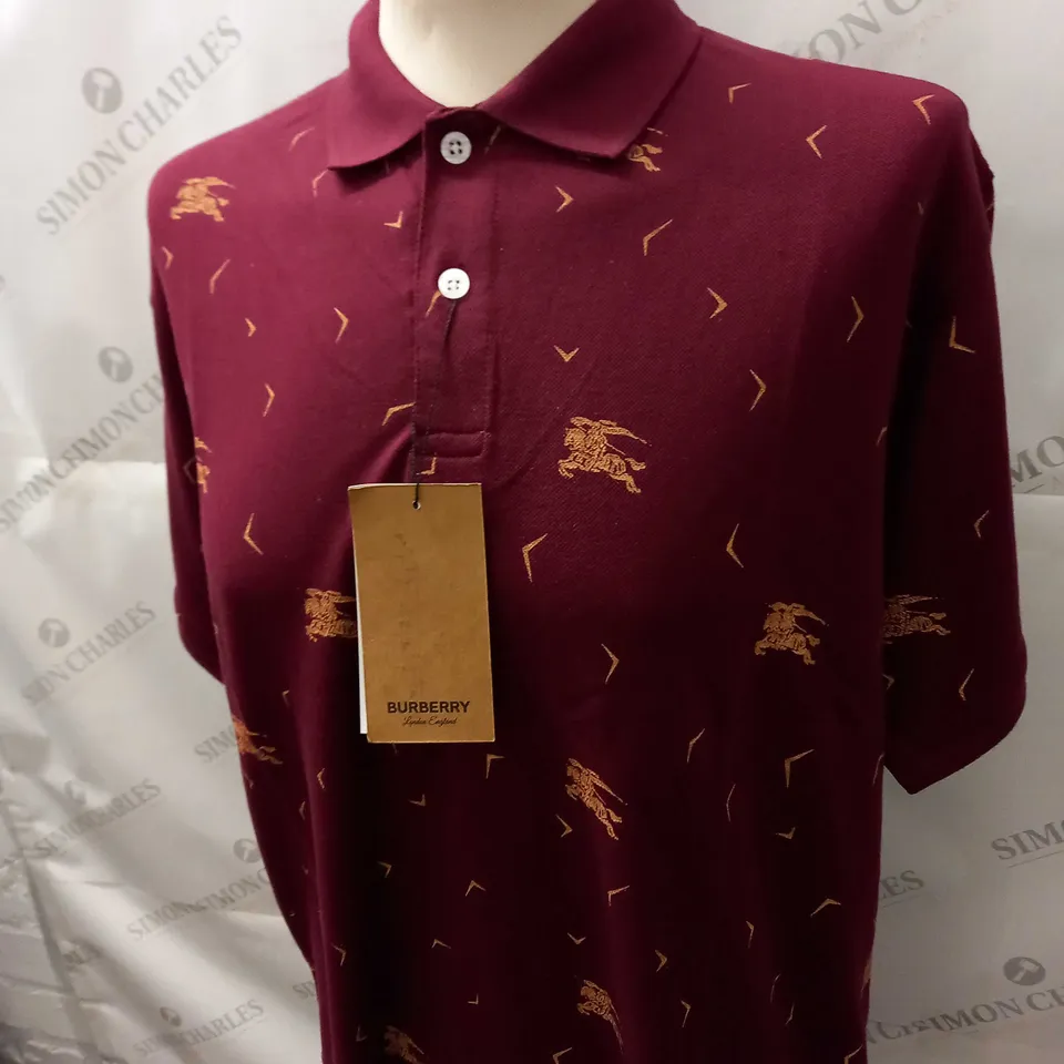 BURBERRY MENS POLO SHIRTS SIZE L