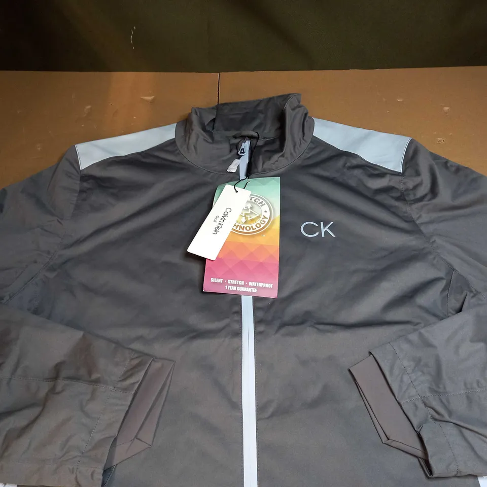 CALVIN KLEIN ZIPPED GOLF JACKET SIZE XL
