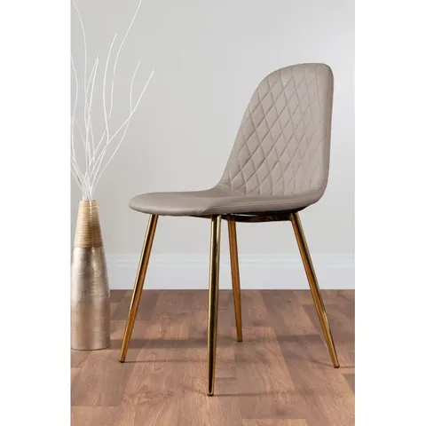 BOXED COROVA FAUX LEATHER MODERN DINING CHAIRS