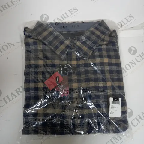 BAGGED JOULES CHEQUERED BUTTONED SHIRT SIZE L