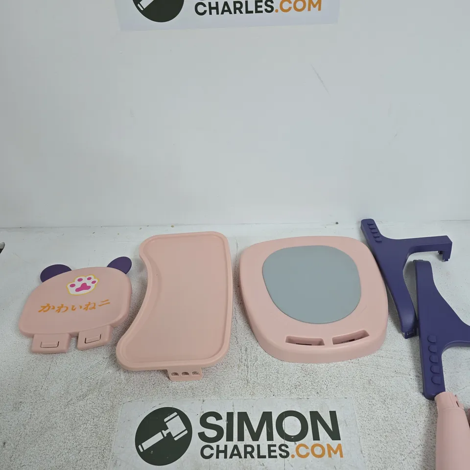 PINK CHILDREN'S PLASTIC CHAIR PIECES
