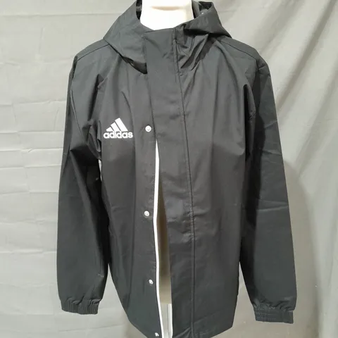ADIDAS RAIN JACKET IN BLACK - UK XS