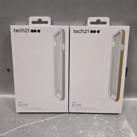 A LARGE QUANTITY OF TECH21 EVO ELITE CASES IN SILVER & ROSE GOLD
