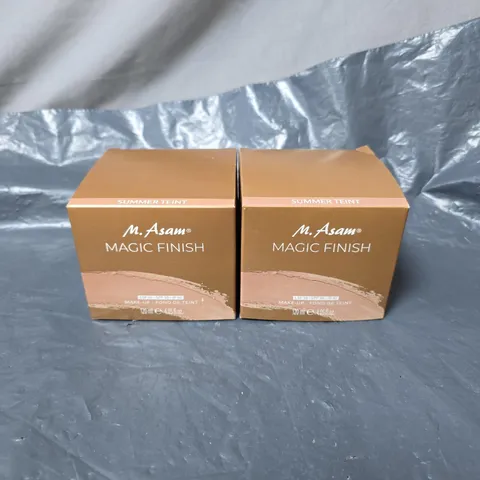 2 X M ASAM MAGIC FINISH SPF30 MAKE UP 120ML SUMMER TEINT BOXED