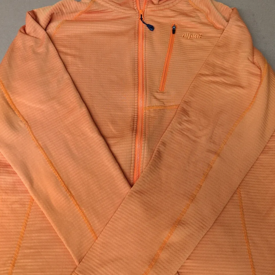 ALPKIT LONG SLEEVE ZIP UP JACKET IN ORANGE SIZE MEDIUM
