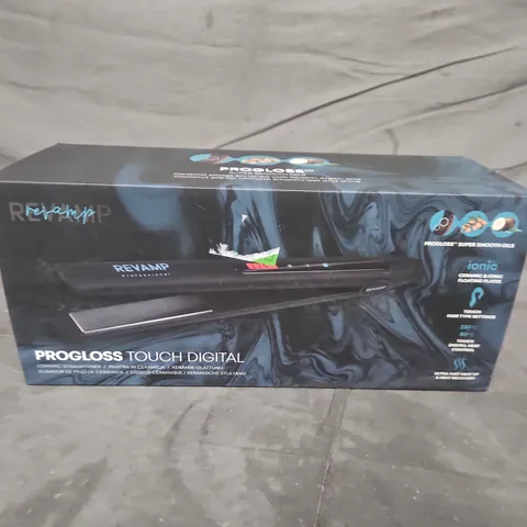 BOXED REVAMP PROGLOSS TOUCH DIGITAL CERAMIC STRAIGHTENER