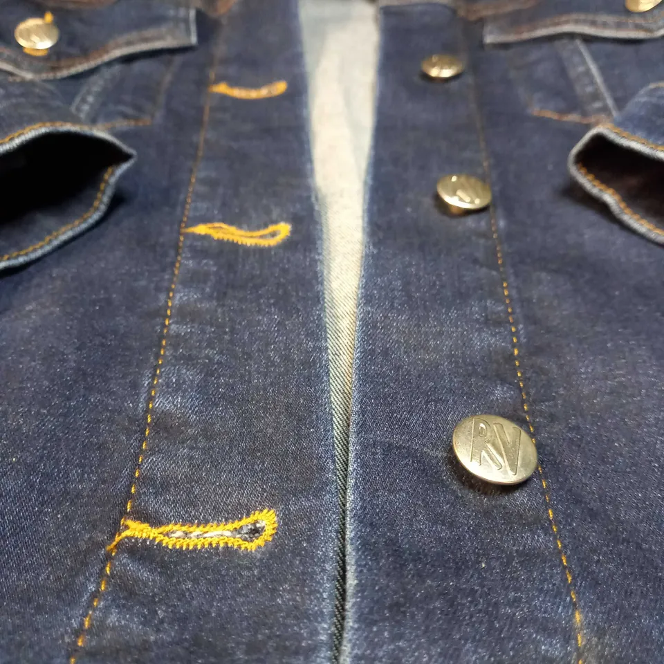 RECLAIMED VINTAGE BLUE DENIM JACKET - SIZE 10