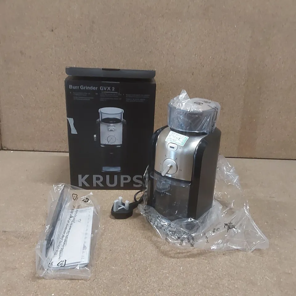 BOXED KRUPS BURR GRINDER GVX2 COFFEE GRINDER 