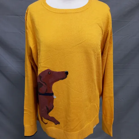 JOULES MIRANDA JUMPER IN GOLD SIZE 16