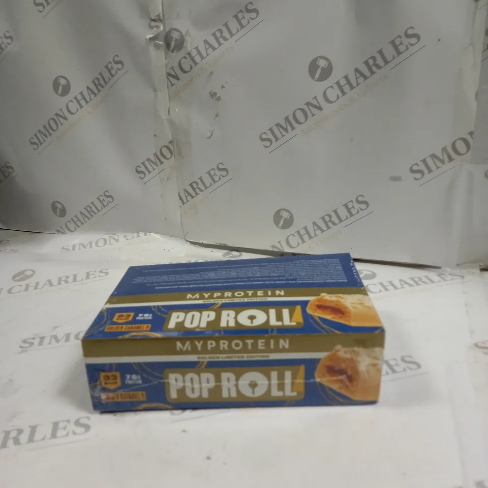 BOX OF 12X27G MYPROTEIN POP ROLL - GOLDEN CARAMEL 