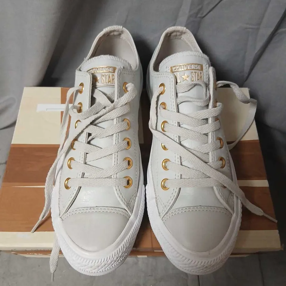 CONVERSE ALL STAR UNISEX SNEAKERS – WHITE, UK 5 (EU 37.5, CM 24)