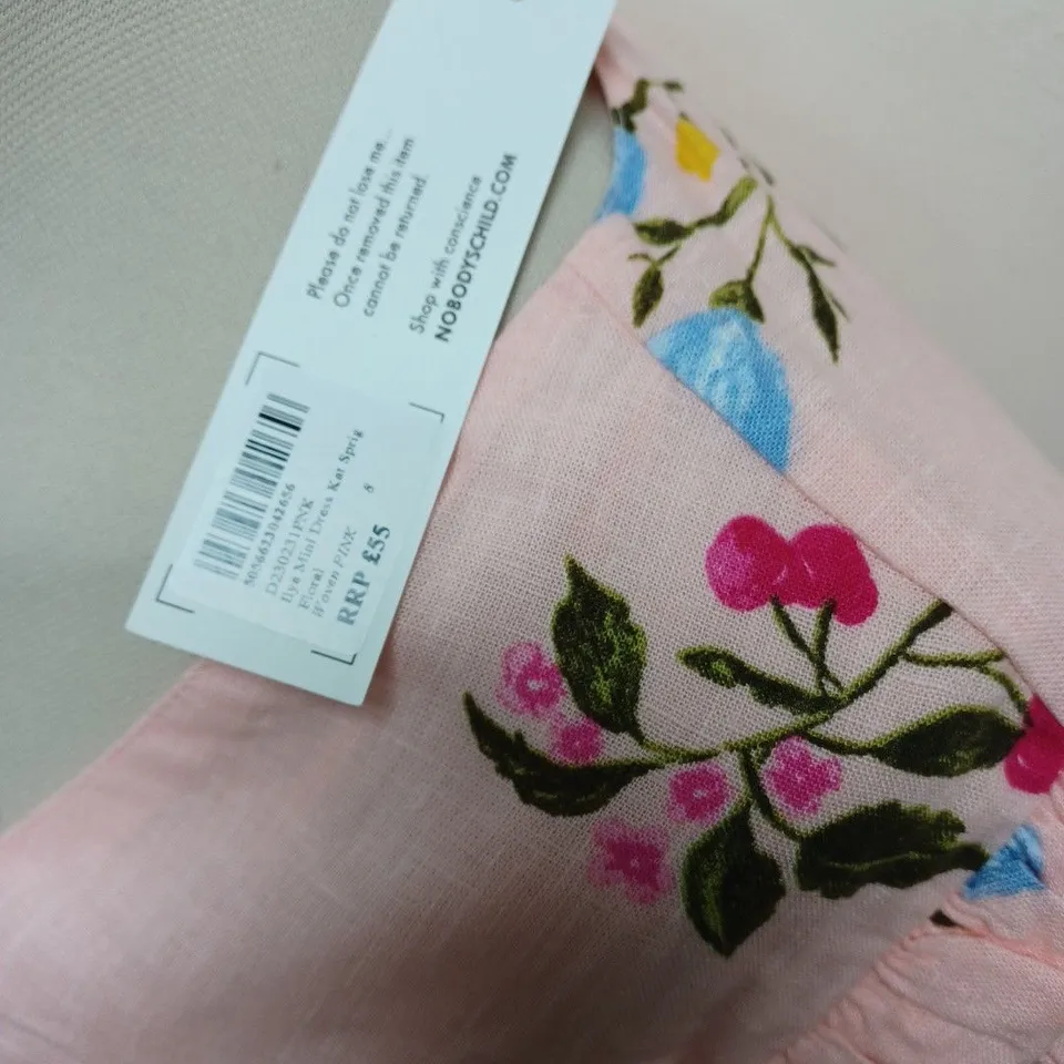 NOBODYS CHILD ILYA MINI DRESS IN FLORAL PINK - 8