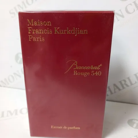 BOXED AND SEALED MAISON FRANCIS KURKDJIAN BACCARAT ROUGE 540 EAU DE PARFUM, 70ML