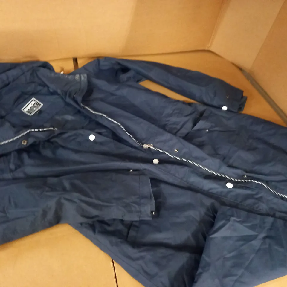 NANOK NAVY HOODED COAT - 40