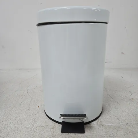 CRYSTALS WHITE PEDAL BIN BOXED