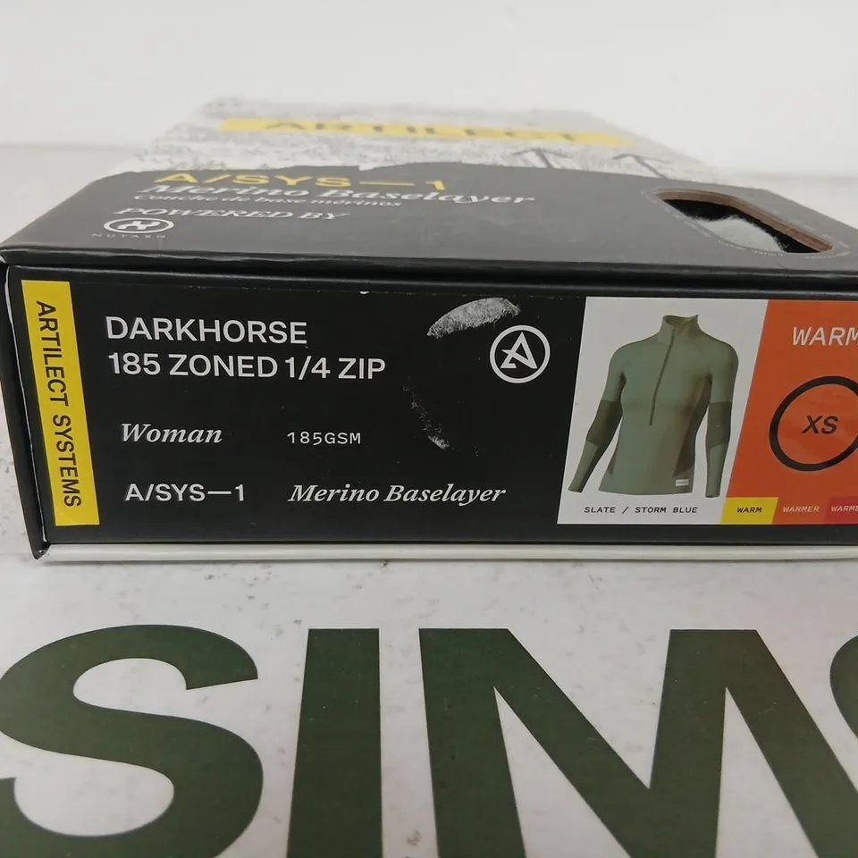 ARTILECT SYSTEMS A/SYS-1 MERINO BASELAYER WOMEN'S 1/4 ZIP – DARKHORSE 185 ZONED, XS