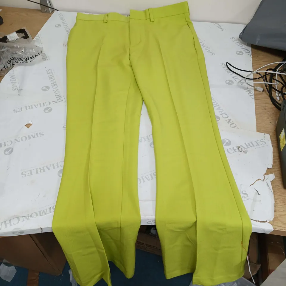 ASOS LIME GREEN TROUSERS SIZE W 34 L 34