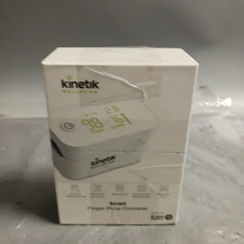 BOXED AND SEALED KINETIK SMART FINGER PULSE OXIMETER