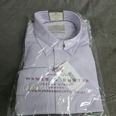 HAWES & CURTIS LAVENDER SHIRT, MEN'S DRESS SHIRT – SIZE 36