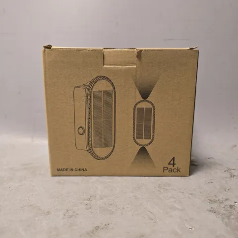 BOXED SOLAR WALL LIGHT OUTDOOR PACK OF 4 