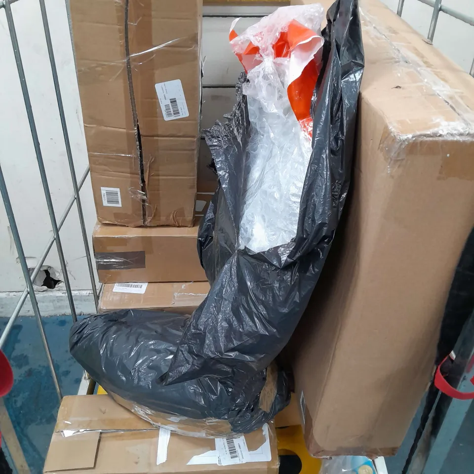 CAGE OF APPROXIMATELY 10 ASSORTED ITEMS TO INCLUDE USB POWER STATION, CHOP & SPIN SET, ETC - COLLECTION ONLY