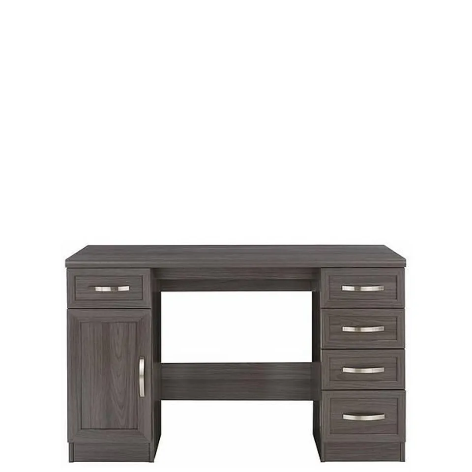 BOXED CAMBERLEY DESK - DARK OAK EFFECT (1 BOX) RRP £179