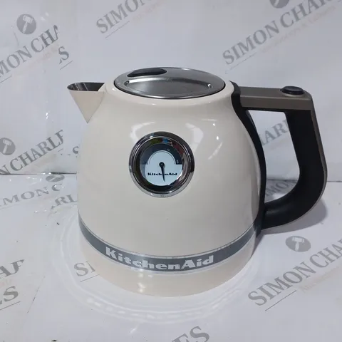 BOXED KITCHEN AID ARTISAN KETTLE IN ALMOND CREAM COLOUR