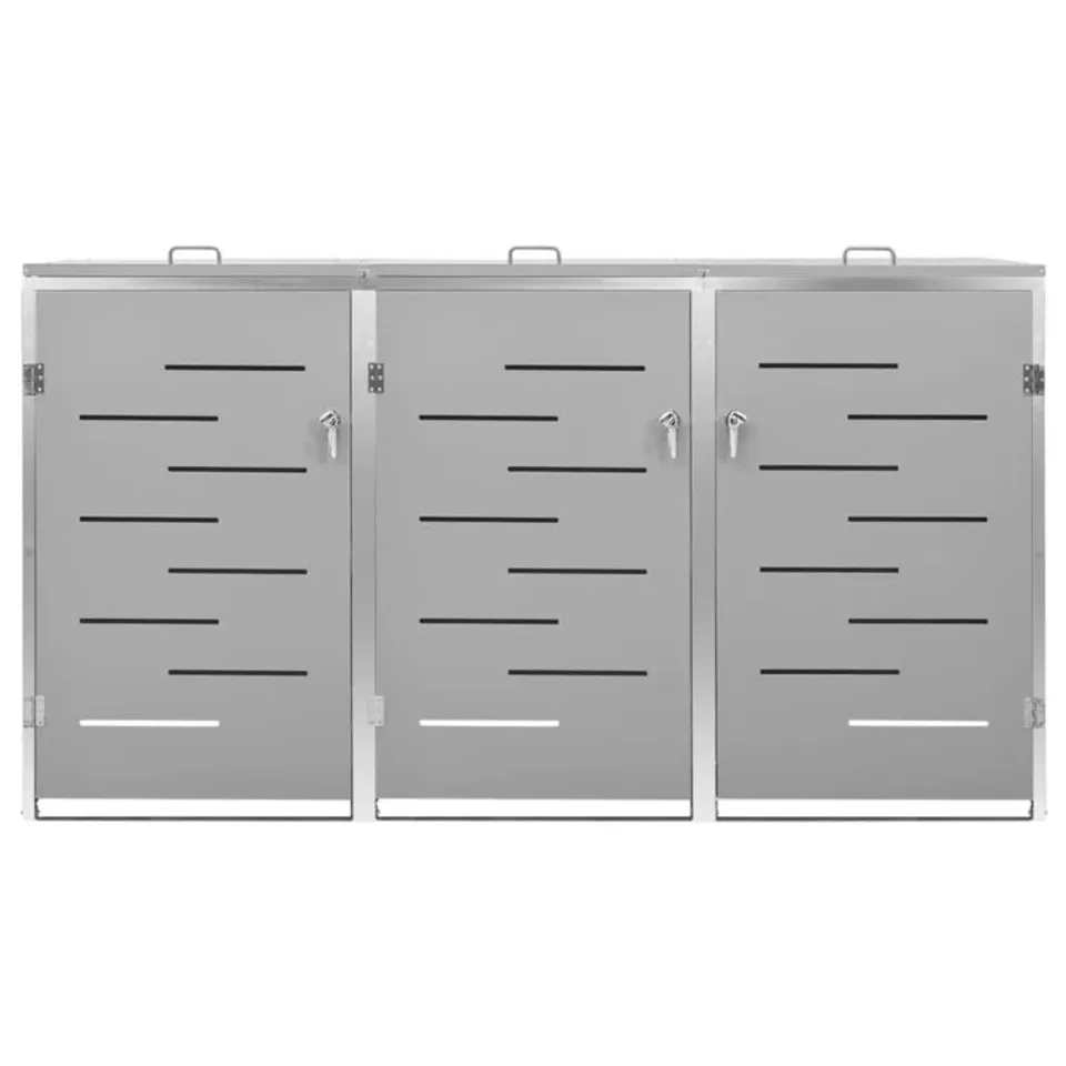 BOXED HUSFMANN METAL TRIPLE BIN STORE (1 BOX)