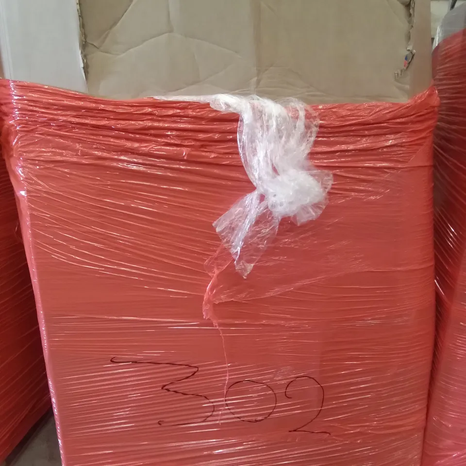 PALLET OF ASSORTED ITEMS INCLUDING MILLIARD BEDDING U PILLOW, 48"-84" CURTAIN ROD, LED METEOR LIGHT, STAIRCASE HANDRAIL, CLOTHES RACK