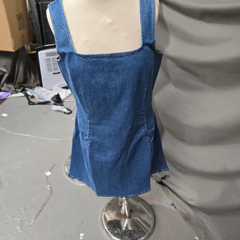 NOBODY'S CHILD DELTA MINI DRESS – DENIM BLUE, WOMEN'S DRESS UK 12 (EU 40, USA 8)