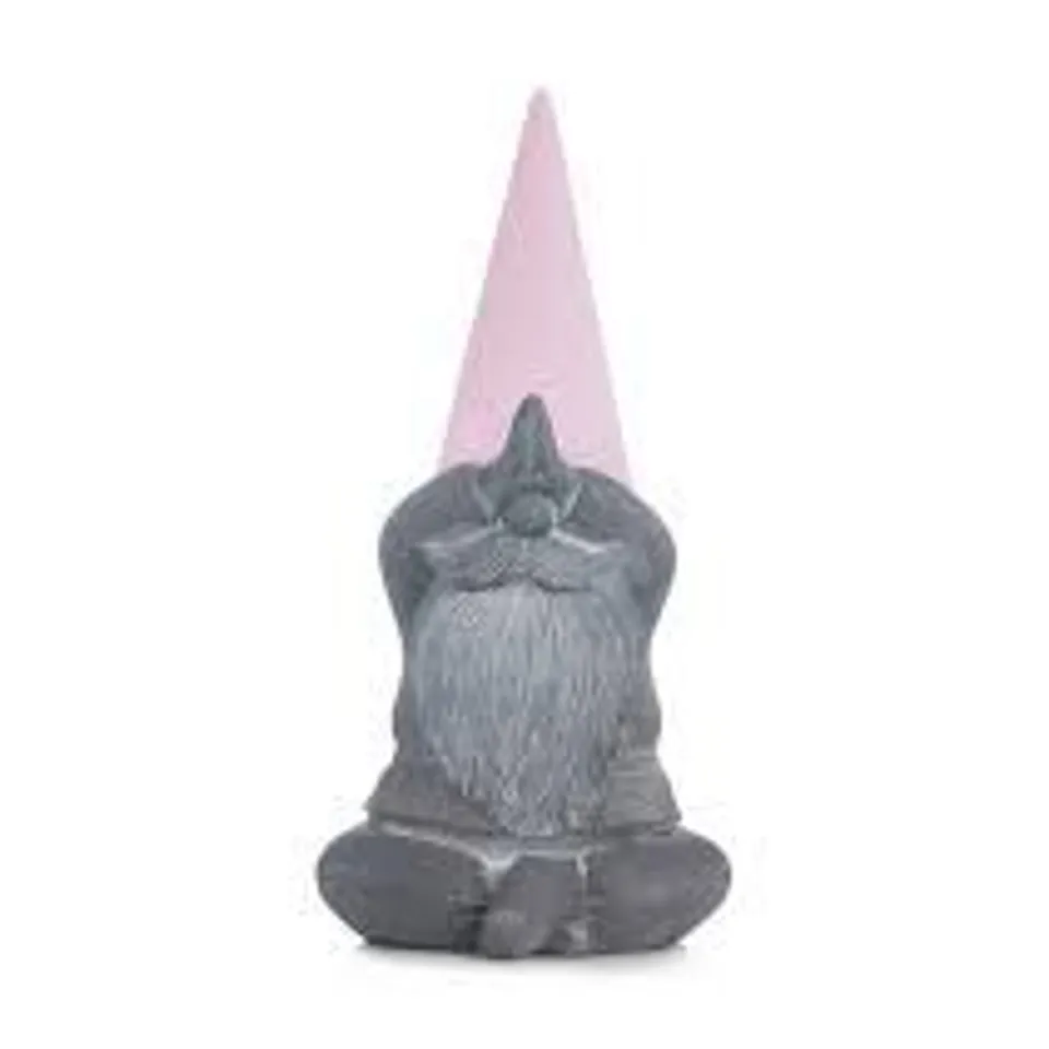 MY GARDEN STORIES LED YOGA GNOME STATUE 