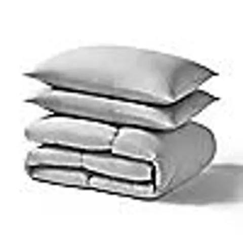 NIGHT LARK SEERSUCKER COVERLESS 4.5 TOG DUVET POLAR WHITE SINGLE