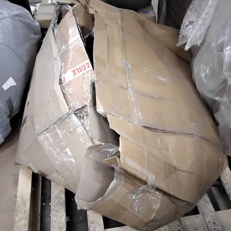 BOX OF ASSORTED FURNITURE PARTS 