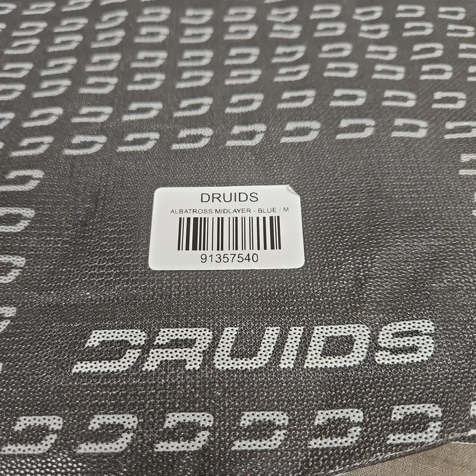 DRUIDS ALBATROSS MIDLAYER TOP BLUE MEDIUM WITH TAGS