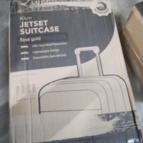 BOXED LUGG 40CM JETSET SUITCASE ROSE GOLD